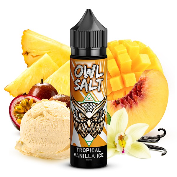 Tropical Vanilla Ice - Overdosed - OWL Salt - 10ml Aroma in 60ml Flasche