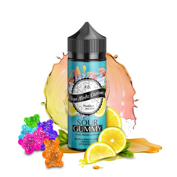 Sour Gummy - Vape Modz Customs - 30ml Aroma in 120ml Flasche