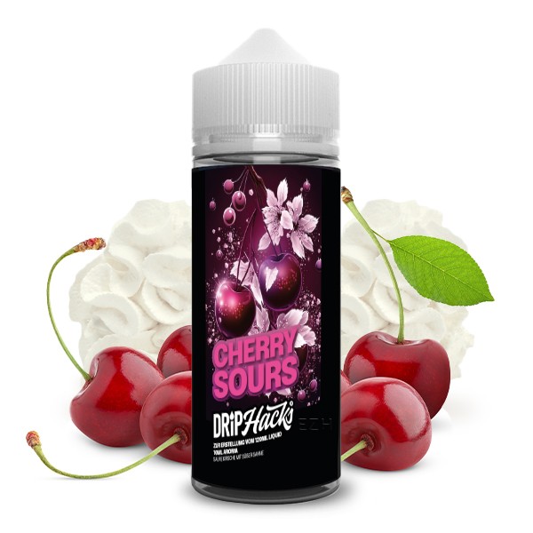 Cherry Sours - Drip Hacks - 10 ml Aroma in 120 ml Flasche
