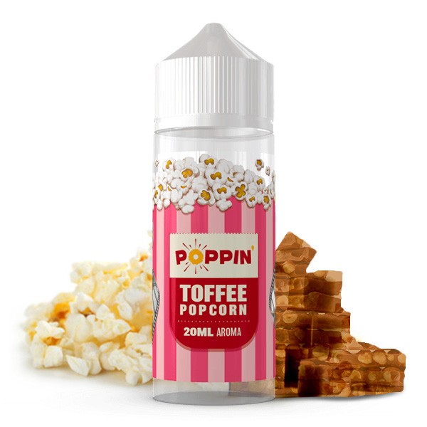 Toffee Popcorn - Poppin - 20ml Aroma in 120ml Flasche
