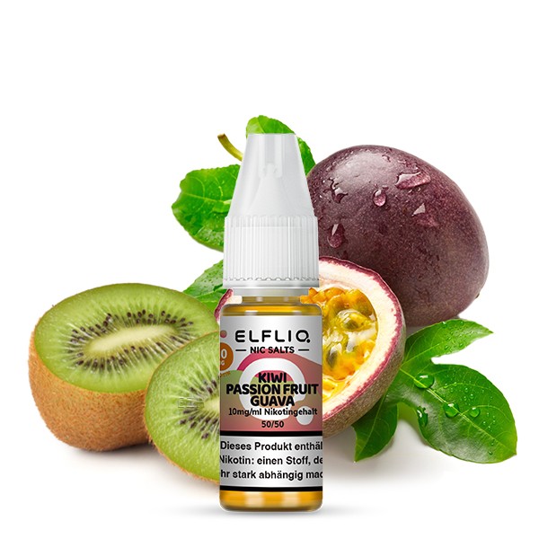 ELFLIQ Kiwi Passion Fruit Guava von Elfbar - Nikotinsalzliquid - 10ml