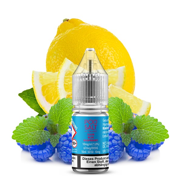 POD SALT XTRA - Sour Blue Raspberry - Nikotinsalz Liquid - 10ml