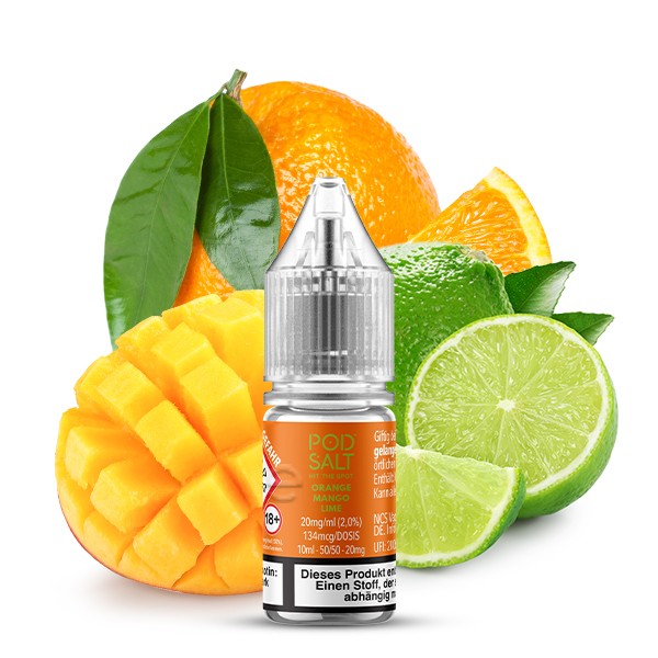 POD SALT XTRA - Orange Mango Lime - Nikotinsalz Liquid - 10ml
