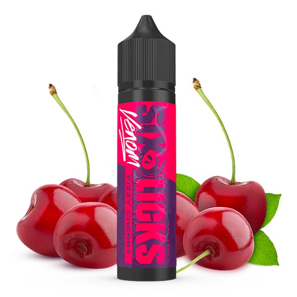 Fizzy Cherry - Six Licks Venom - 4ml Aroma in 60ml Flasche