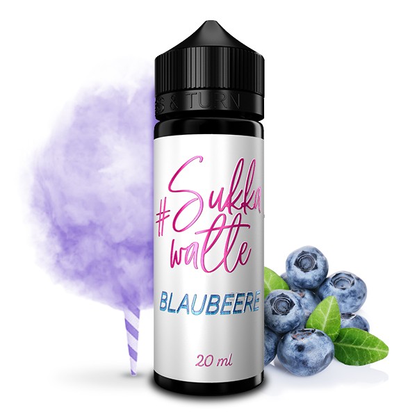 Sukkawatte Blaubeere - Hashtag - 20 ml Aroma in 120 ml Flasche