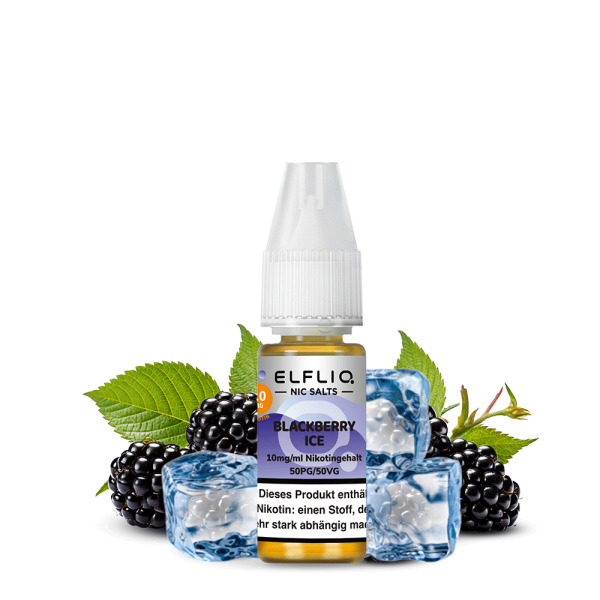 ELFLIQ Blackberry Ice von Elfbar - Nikotinsalzliquid - 10ml
