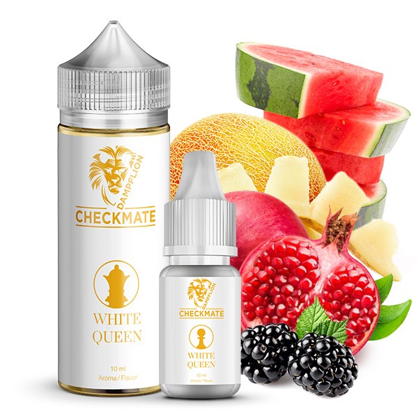 White Queen - Checkmate von Dampflion - 10ml Aroma in 120ml Leerflasche