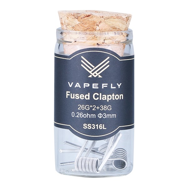 Vapefly Prebuilt SS316L Fused Clapton Coil 0,26 Ohm - KS412
