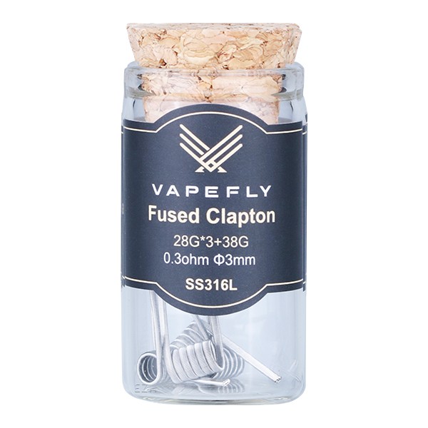 Vapefly Prebuilt SS316L Fused Clapton Coil 0,3 Ohm - KS413