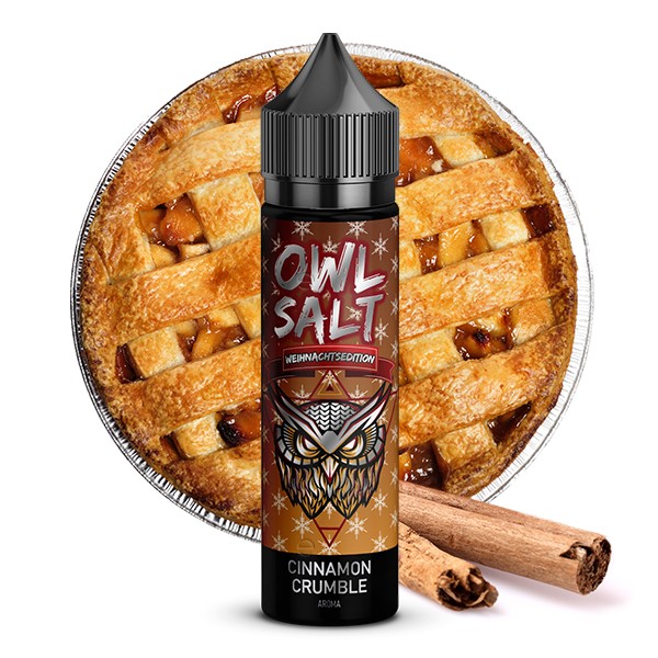Cinnamon Crumble (Limit. Weihnachtsedition) - Overdosed - OWL Salt - 10ml Aroma in 60ml Flasche