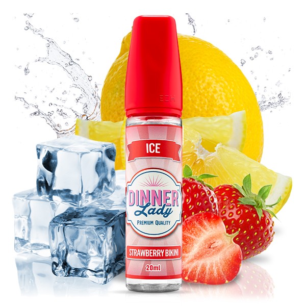 Strawberry Bikini ICE - Dinner Lady - Longfill Aroma - 20ml Aroma in 60ml Flasche