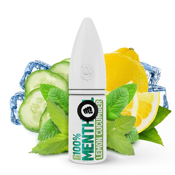 Menthol Lemon Cucumber - Riot Salt 100% Menthol - Hybrid Nic Salt - 10ml