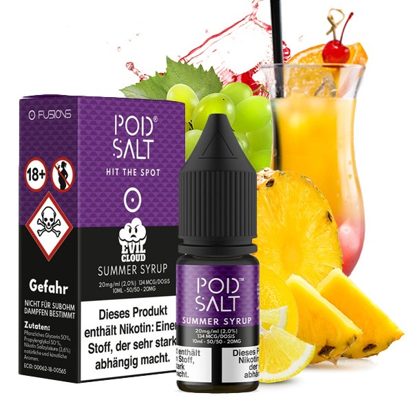 POD SALT FUSION - Summer Syrup - 20 mg Nikotinsalz Liquid - 10ml