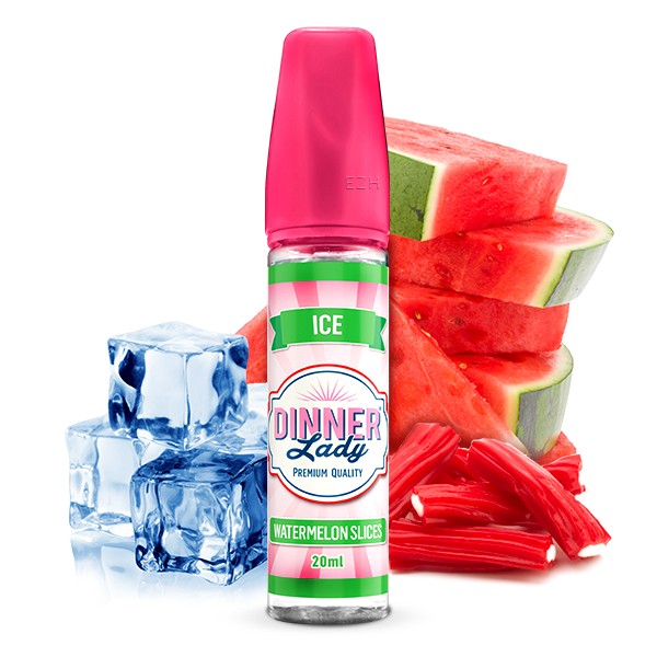 Watermelon Slices Ice - Dinner Lady - 20ml Aroma in 60ml Flasche
