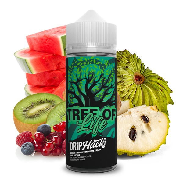 Tree of Life - Drip Hacks - 10 ml Aroma in 120 ml Flasche