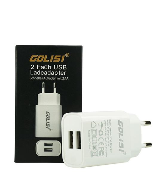 2 Port USB Netzteil von Golisi