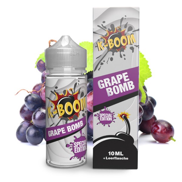 Grape Bomb 2020 - K-Boom - 10ml Aroma in 120ml Leerflasche