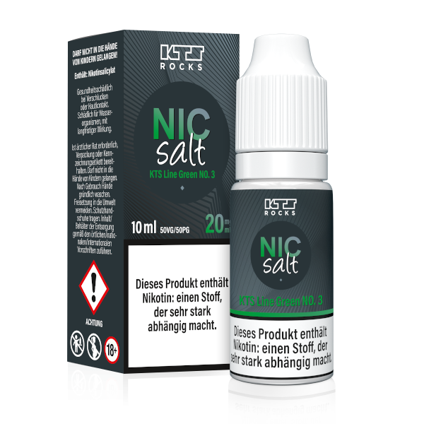 Green No.3 - KTS - Nic Salt Nikotinsalz Liquid - 10ml - 20mg