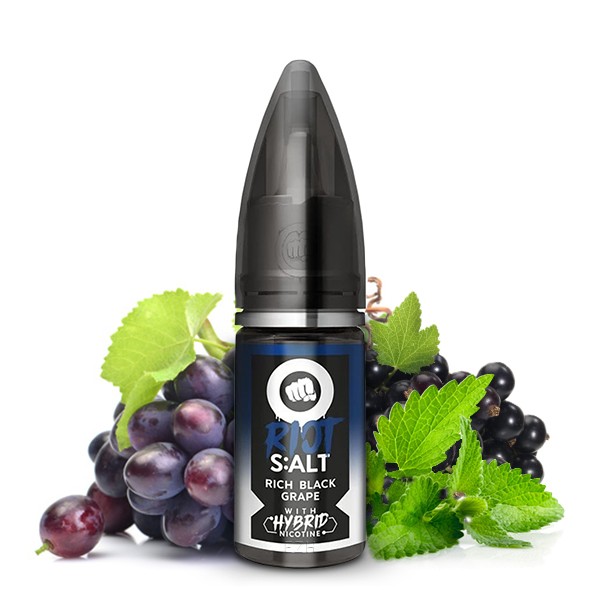 Rich Black Grape - Riot Salt Black Edition - Hybrid Nic Salt - 10ml