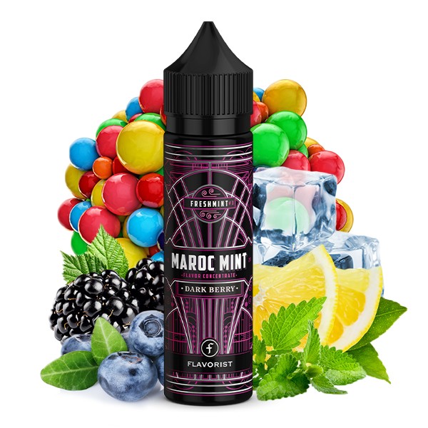 Maroc Mint Dark Berry - Flavorist - 10ml Aroma in 60ml Flasche