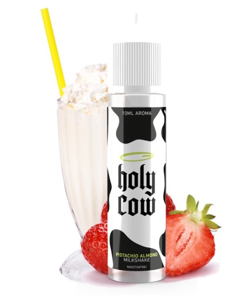 Strawberry Milkshake - Holy Cow - 10 ml Aroma in 60 ml Flasche