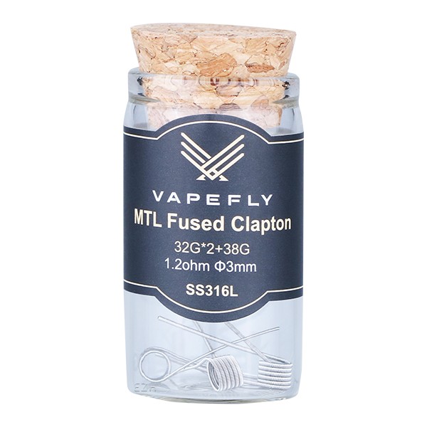 Vapefly Prebuilt SS316L MTL Fused Clapton Coil 1,2 Ohm - KS415