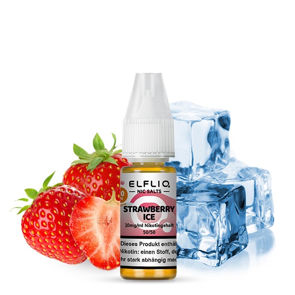 ELFLIQ Strawberry Ice von Elfbar - Nikotinsalzliquid - 10ml