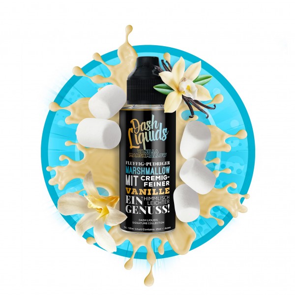Vanilla Marshmallow - Dash Liquids Signature Collection- 25ml Aroma in 120ml Flasche