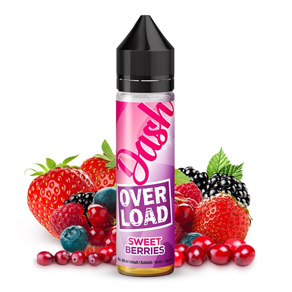 Sweet Berries - OVERLOAD - Dash Liquids - 10ml Aroma in 60ml Flasche