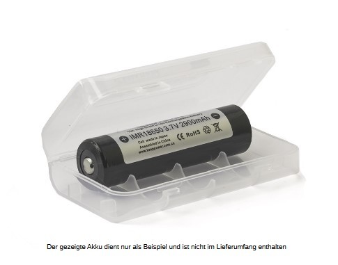 Keeppower Akkubox für 2x 18650 transparent
