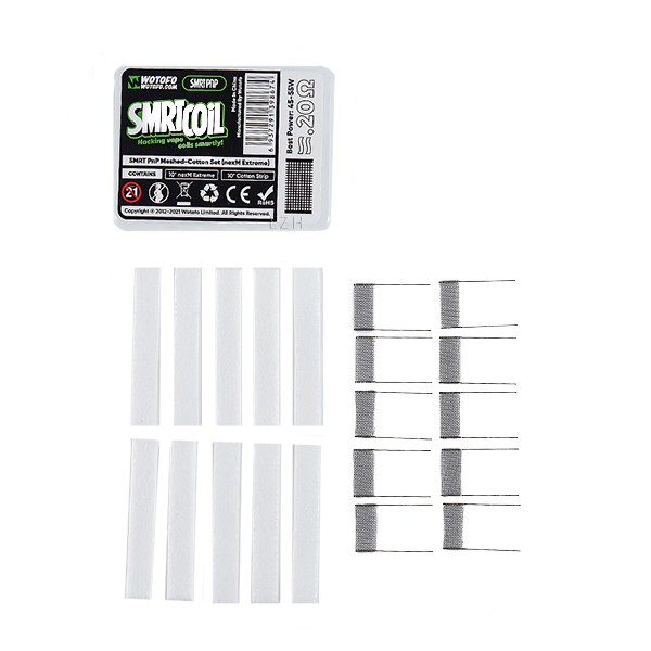 SMRT PnP Meshed Cotton Set - nexM Extreme von Wotofo