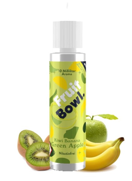 Kiwi Banana Green Apple - Fruit Bowl - 10 ml Aroma in 60 ml Flasche