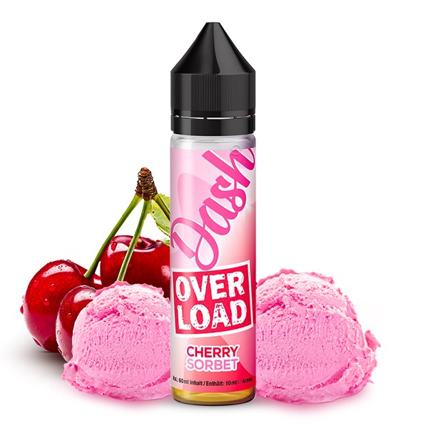 Cherry Sorbet - OVERLOAD - Dash Liquids - 10ml Aroma in 60ml Flasche