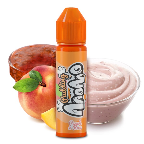Pudding Peach n Rice - Momo - 20 ml in 60 ml Flasche