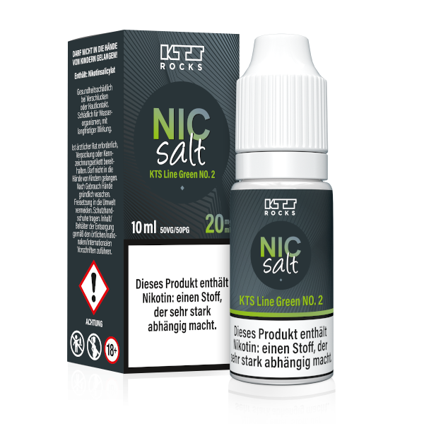 Green No.2 - KTS - Nic Salt Nikotinsalz Liquid - 10ml - 20mg