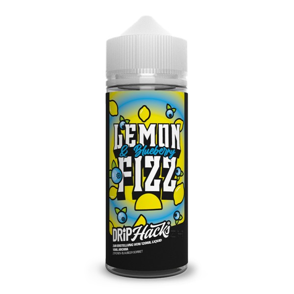 Lemon & Blueberry Fizz - Drip Hacks - 10 ml Aroma in 120 ml Flasche