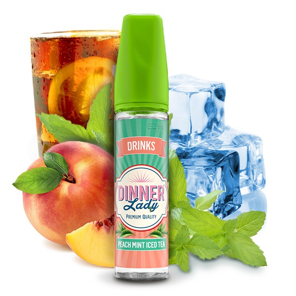 Peach Mint Iced Tea - Dinner Lady - Longfill Aroma - 20ml Aroma in 60ml Flasche