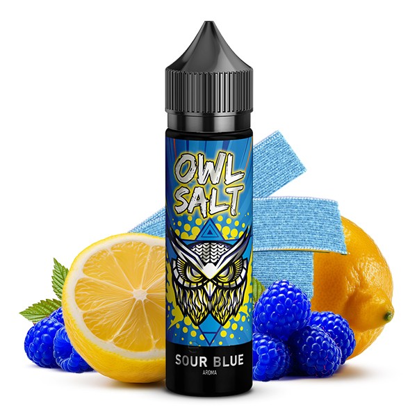 Sour Blue - Overdosed - OWL Salt - 10ml Aroma in 60ml Flasche