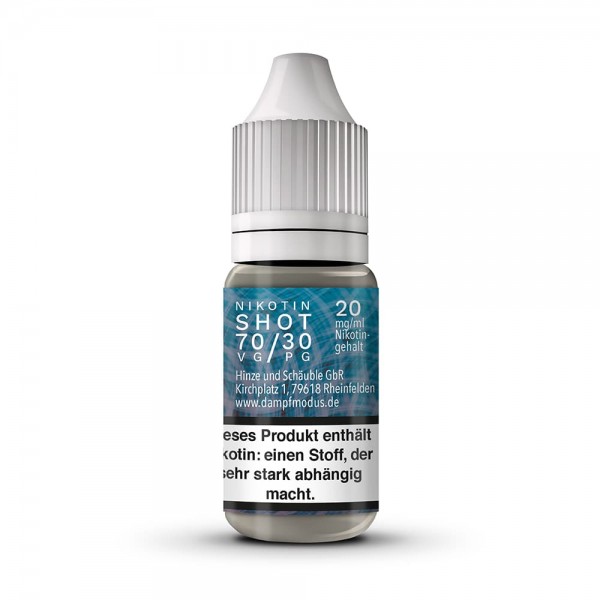 Nikotinshot VG/PG 70/30 - DAMPFMODUS - 20mg