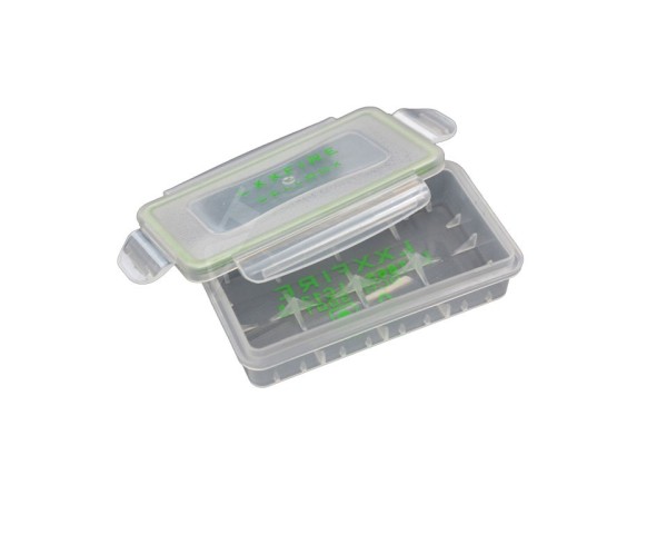 Wasserdichte Akkubox für 2x 18650 oder 4x 18350 transparent