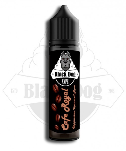 Café Royal - Black Dog Vape - 10ml Aroma in 60ml Flasche