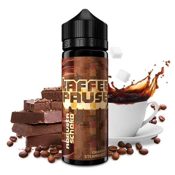 Robusta Schoko - Kaffeepause by Steamshot - 20ml Aroma in 120ml Flasche