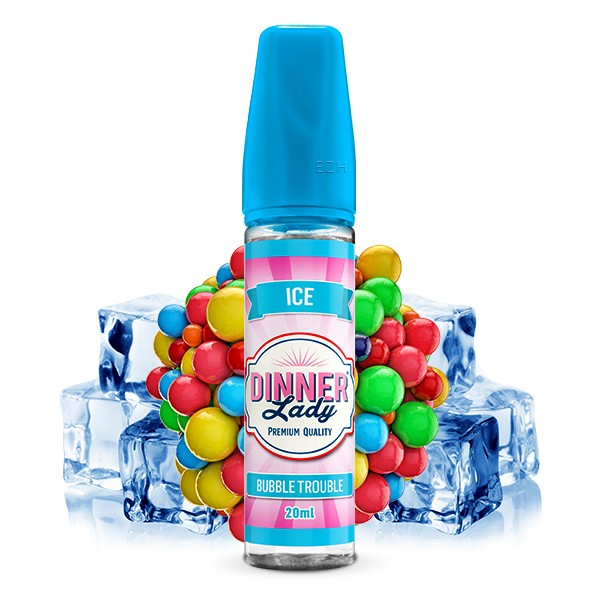 Bubble Trouble Ice - Dinner Lady - 20ml Aroma in 60ml Flasche