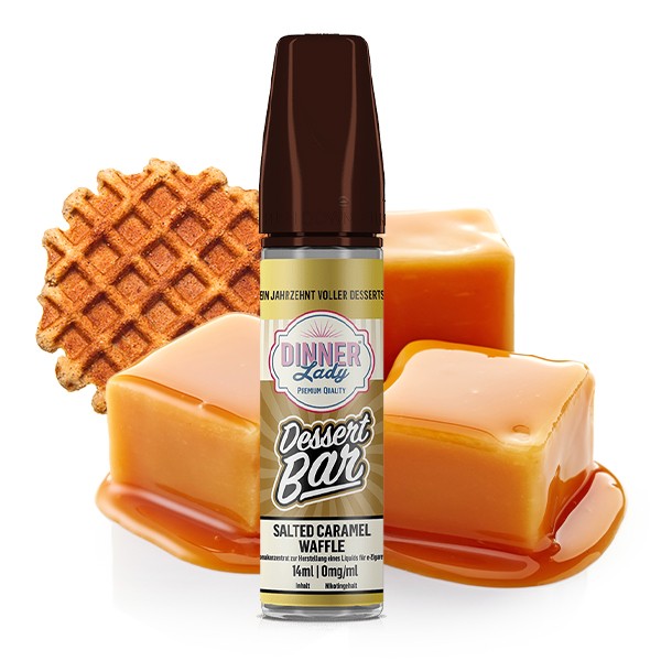 Salted Caramel Waffle - Dinner Lady Dessert Bar - 14ml Aroma in 60ml Flasche