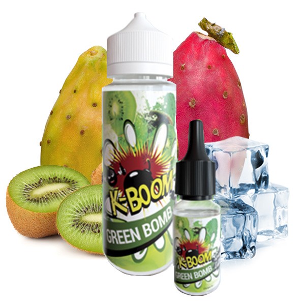 Green Bomb - K-Boom - 10ml Aroma in 120ml Leerflasche