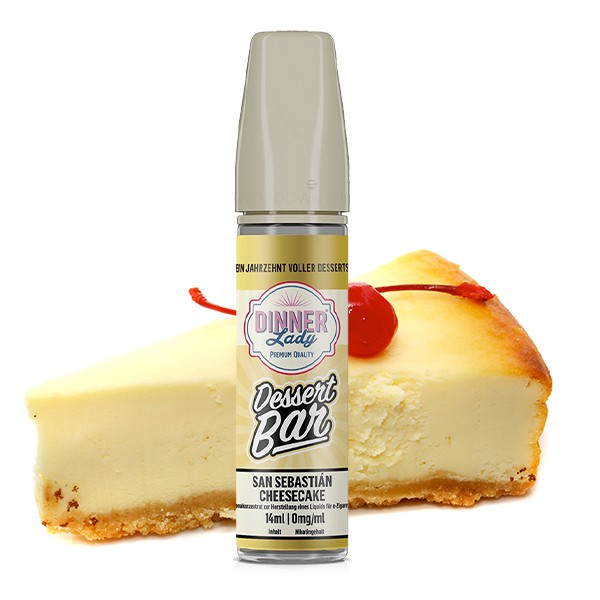 San Sebastian Cheesecake - Dinner Lady Dessert Bar - 14ml Aroma in 60ml Flasche