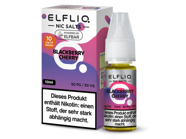 ELFLIQ Blackberry Cherry von Elfbar - Nikotinsalzliquid - 10ml