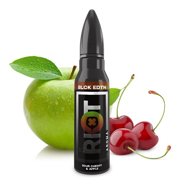 Sour Cherry & Apple - Riot Squad - Black Edition Deluxe - 15ml Aroma in 60ml Flasche