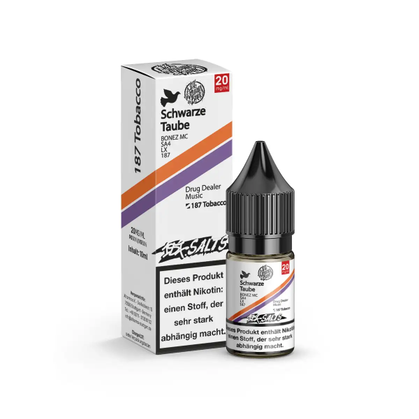 187 Salts - Schwarze Taube - 10 mg Nikotinsalz Liquid - 10ml