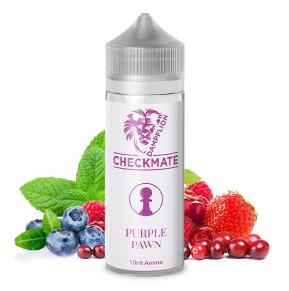 Purple Pawn - Checkmate von Dampflion - 10ml Aroma in 120ml Leerflasche